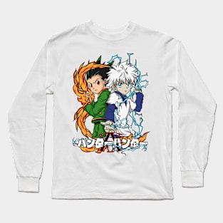 Dynamic Duo: Gon and Killua - Hunter x Hunter Design Long Sleeve T-Shirt